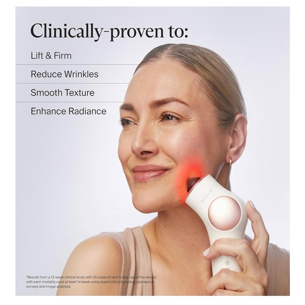 Therabody Facial Device in White and Rose Gold - Picture 2 of 9
